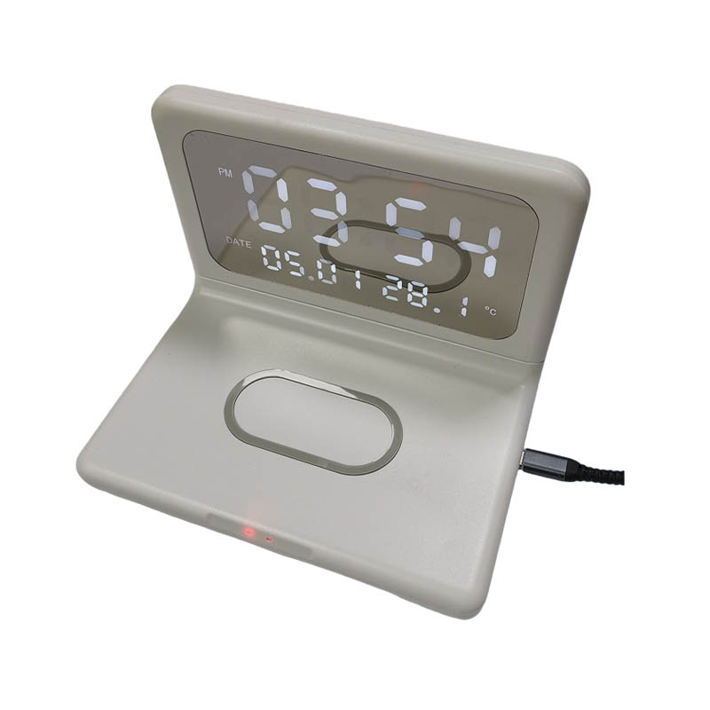 Desktop Clock Wireless Charging (HD Large Screen Display/15W Wireless Charging)