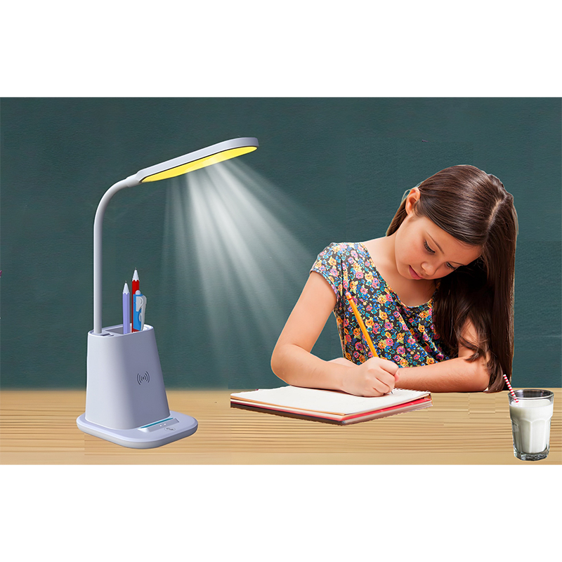 Pen Holder Wireless Charging Desk Lamp