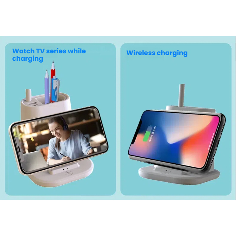 Pen Holder Wireless Charging Desk Lamp